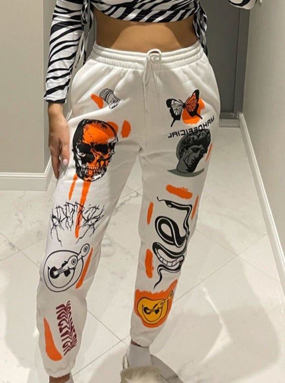 Casual Y2K Graphic Printed Streetwear Sweatpants