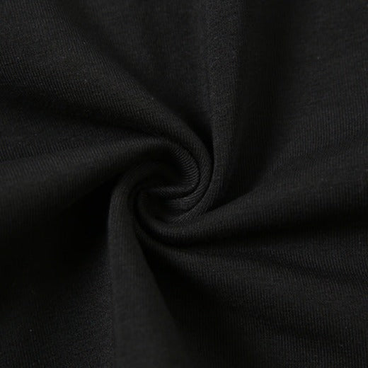 Y2K Black Cold Shoulder Long Sleeve  Ruffle Hem Crop Top Blouse