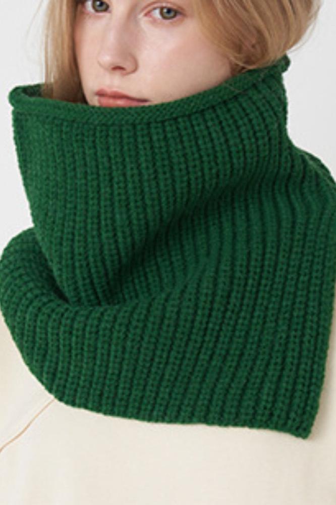 Breathable Solid Knitted Neckerchief Scarf