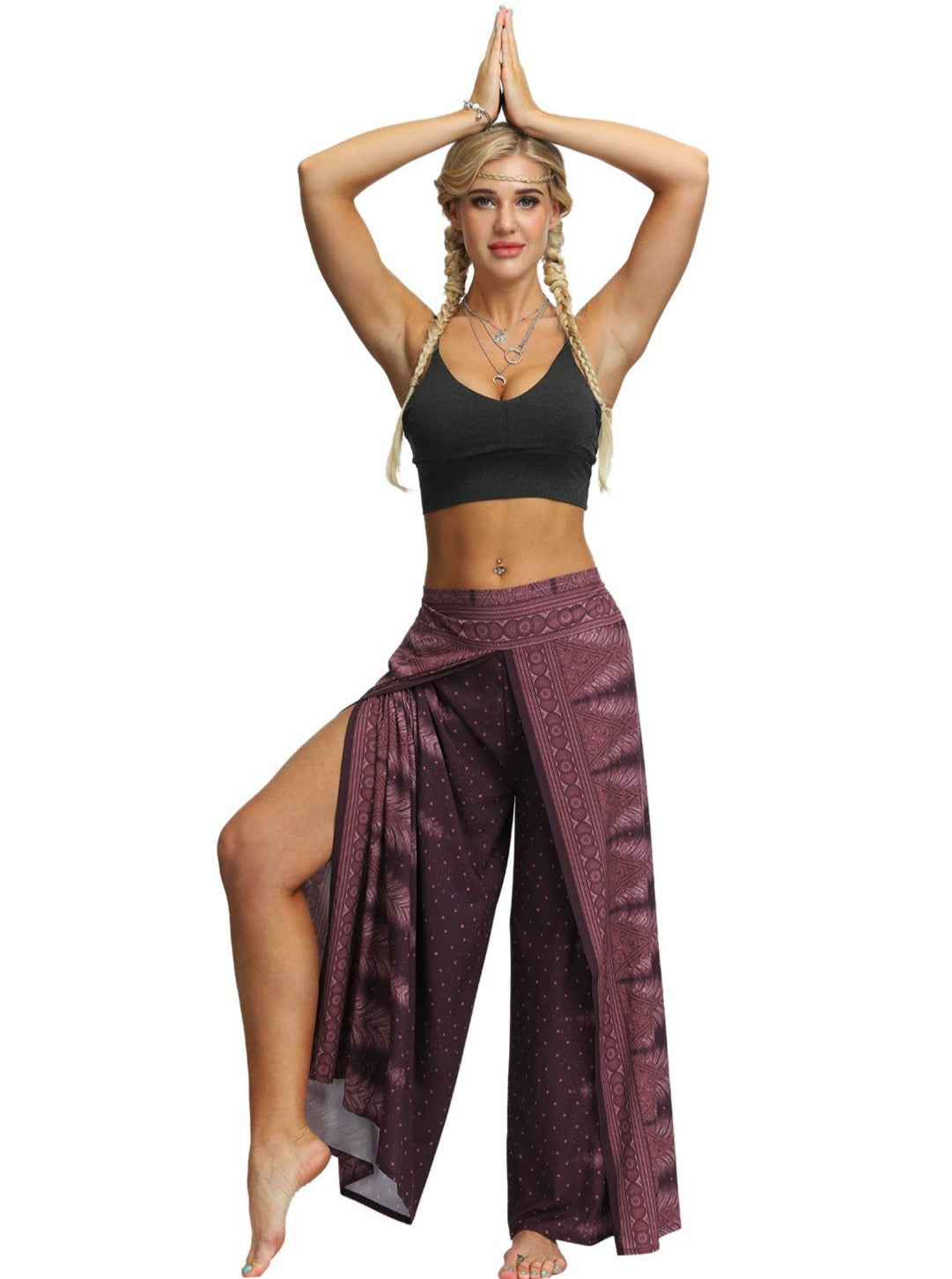 Bohemian Wide Leg Loose Yoga Dance Bukser 