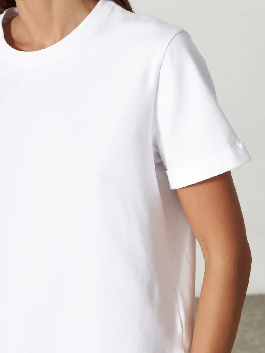 Basic Round Neck Streetwear Cotton Shirt