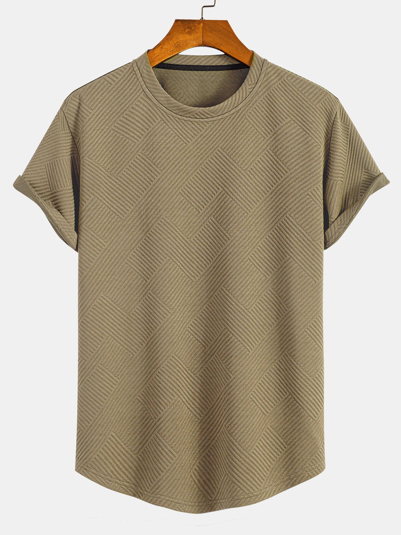 Short Sleeved Jacquard T-Shirt