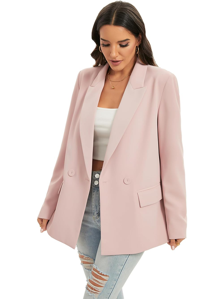 Womens Casual Oversized Suit Jacket