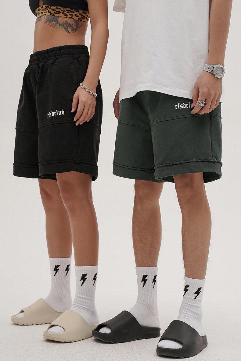 Casual Heavy Washed Shorts