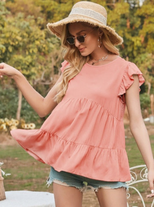 Classic Ruffle Tiered Blouse