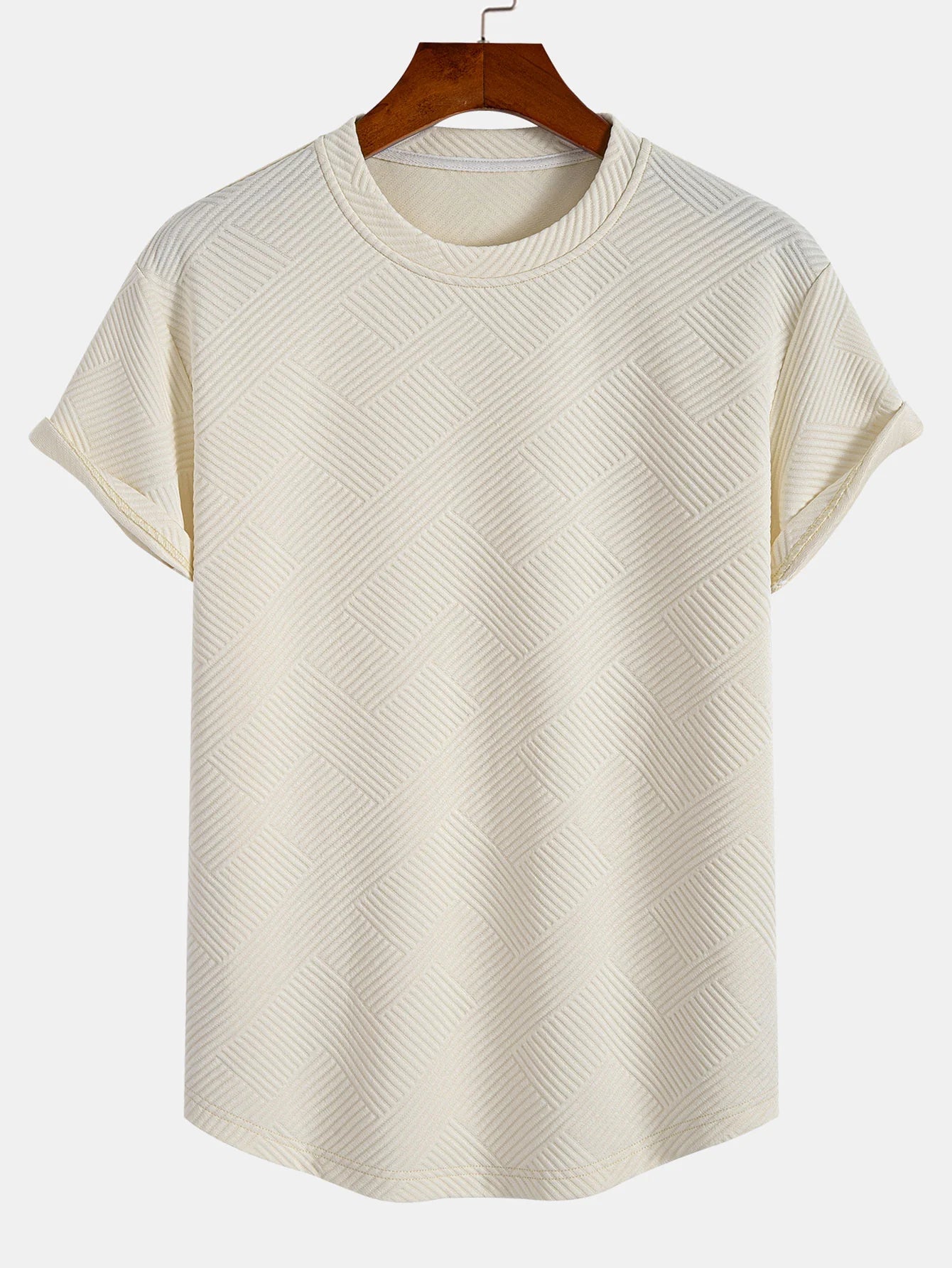 Short Sleeved Jacquard T-Shirt