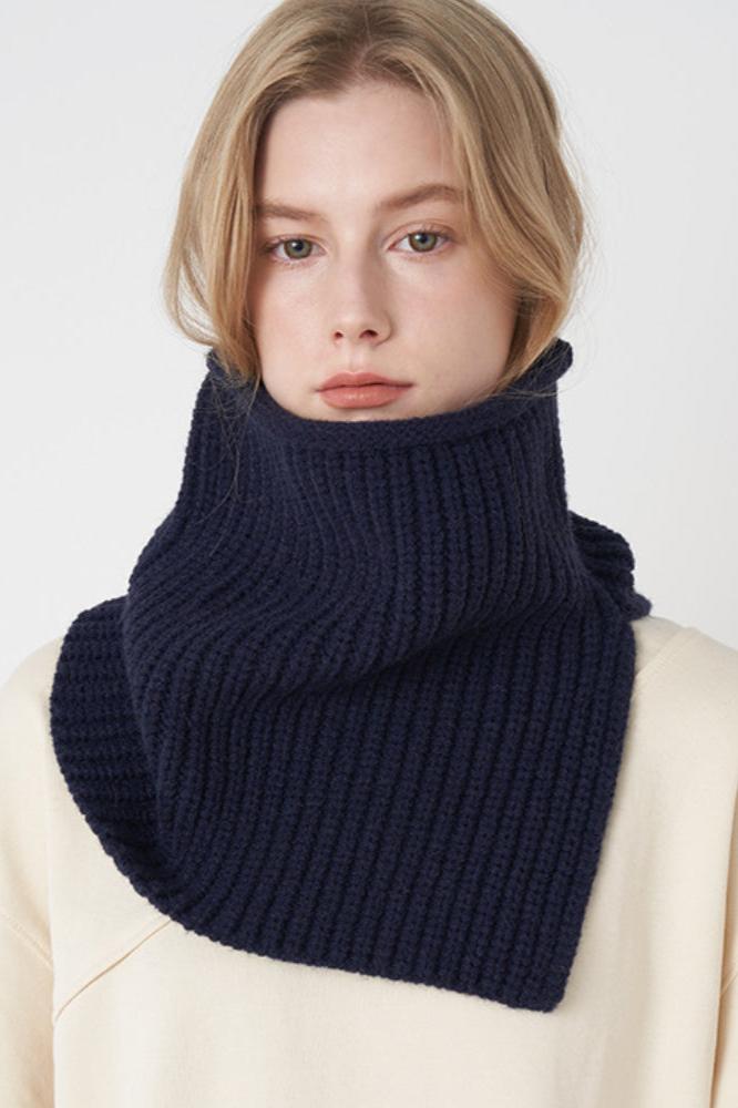 Breathable Solid Knitted Neckerchief Scarf