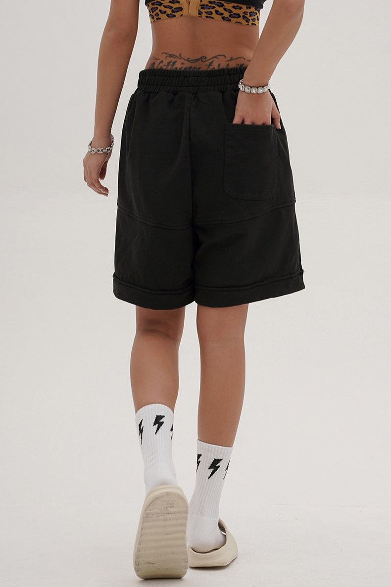 Casual Heavy Washed Shorts