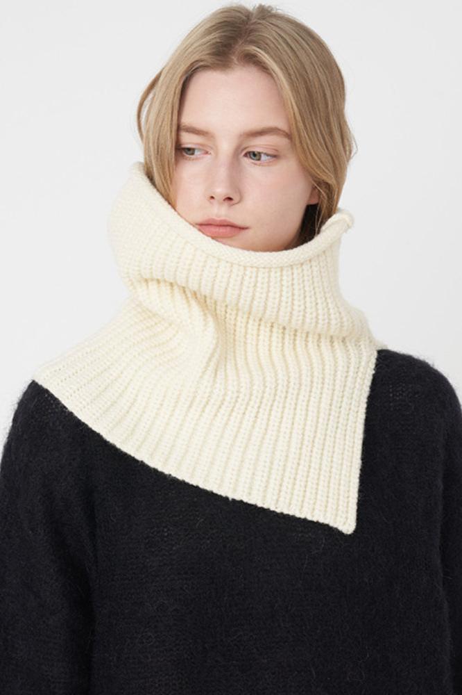 Breathable Solid Knitted Neckerchief Scarf