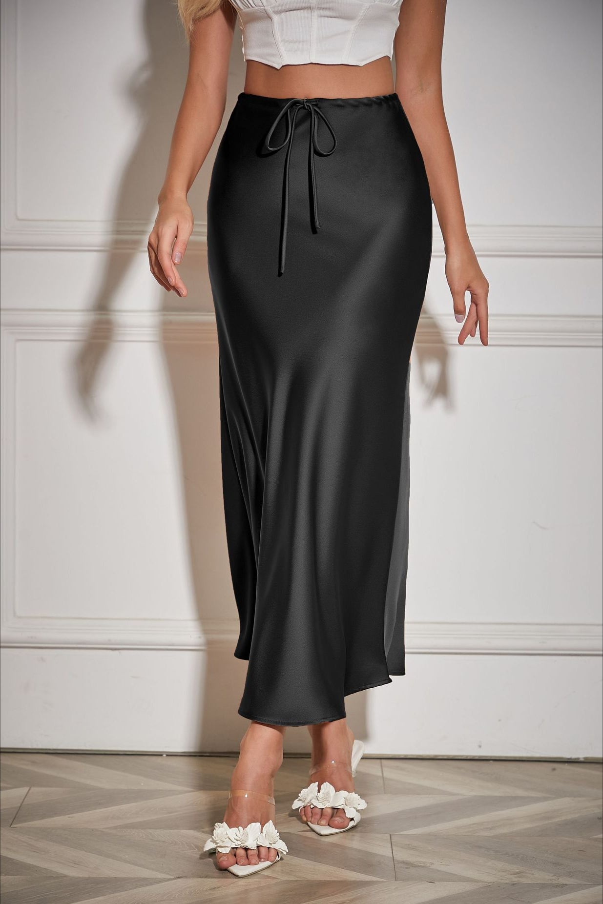 Black Tie Wait Maxi Skirt