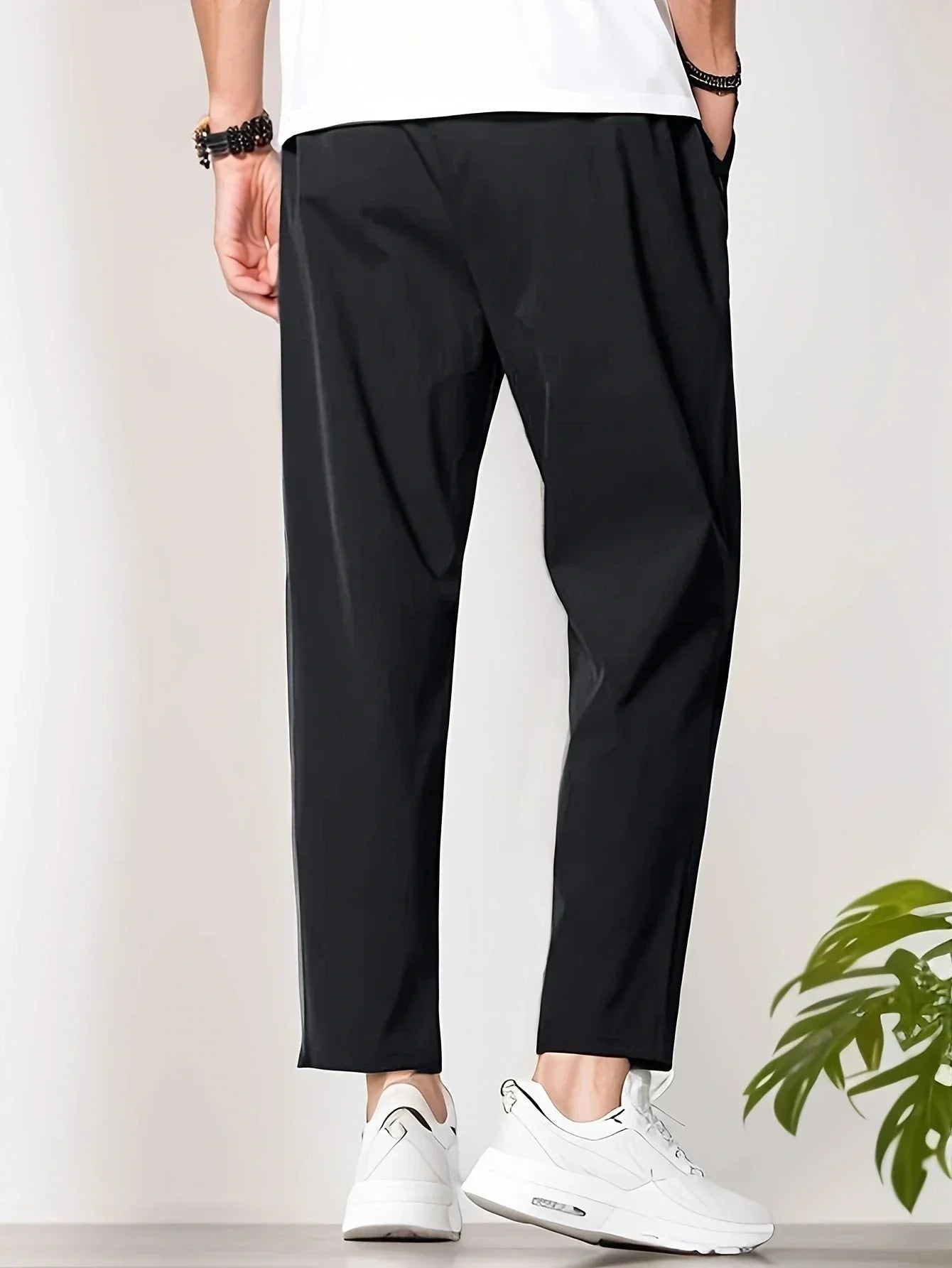 Plain Casual Sleek Pants