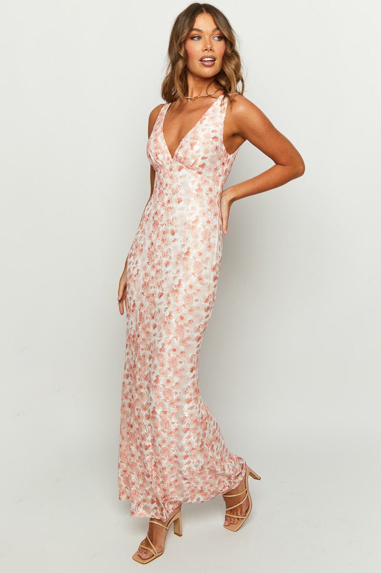 Elegant V-Neck Sleeveless Maxi Dress