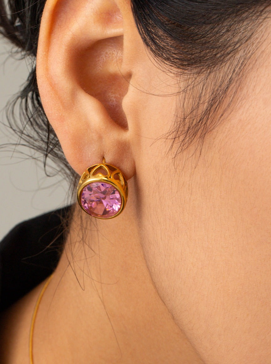 Popular Oval Hollow Earrings & Necklace Jewelry