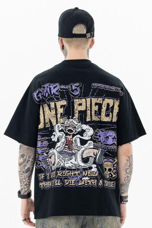 Graphic Anime Printed Short Sleeve Shirt