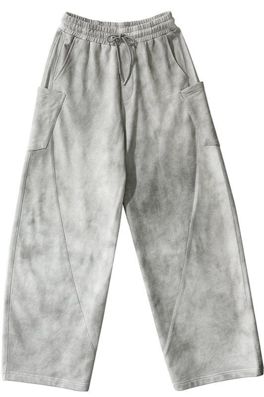 Distressed Dirty Wide Leg Pants