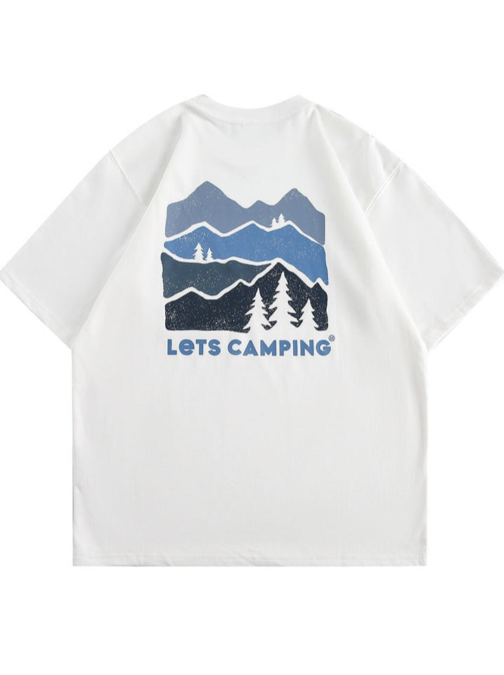 Herre Mountain Silhouette Kortærmet Crusher Shirt 