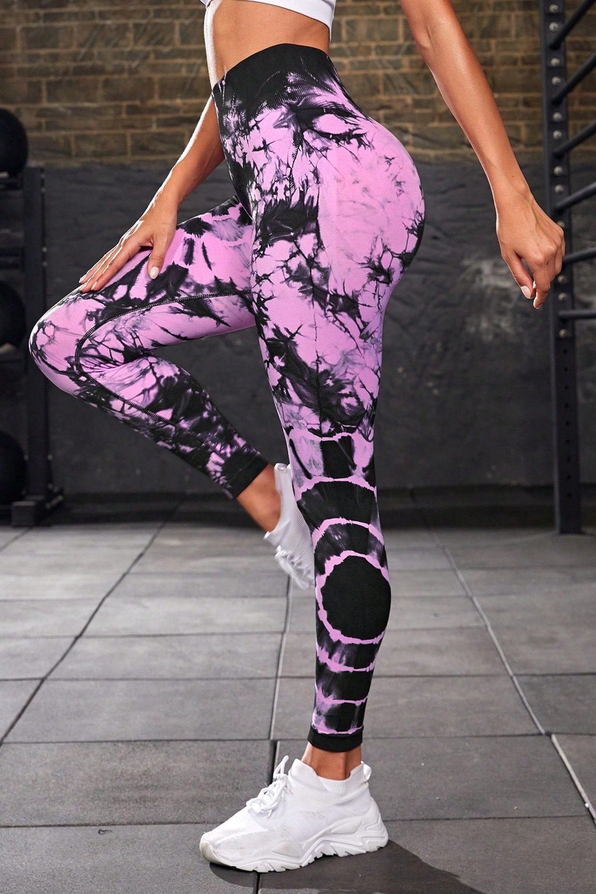 Seamless Tie Dye High Waist Yoga Pants