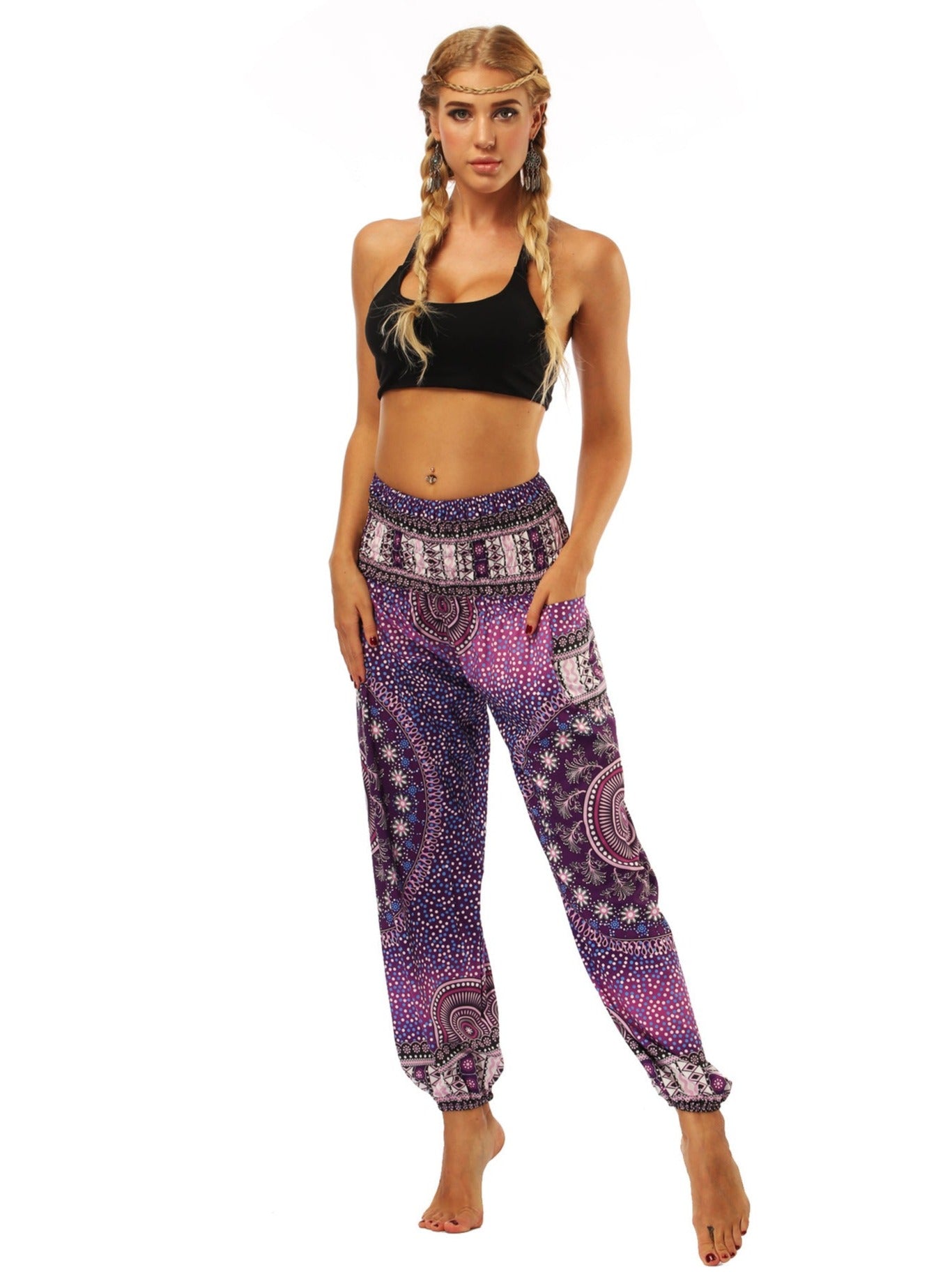 Ethnic Printed Yoga Dance Pants