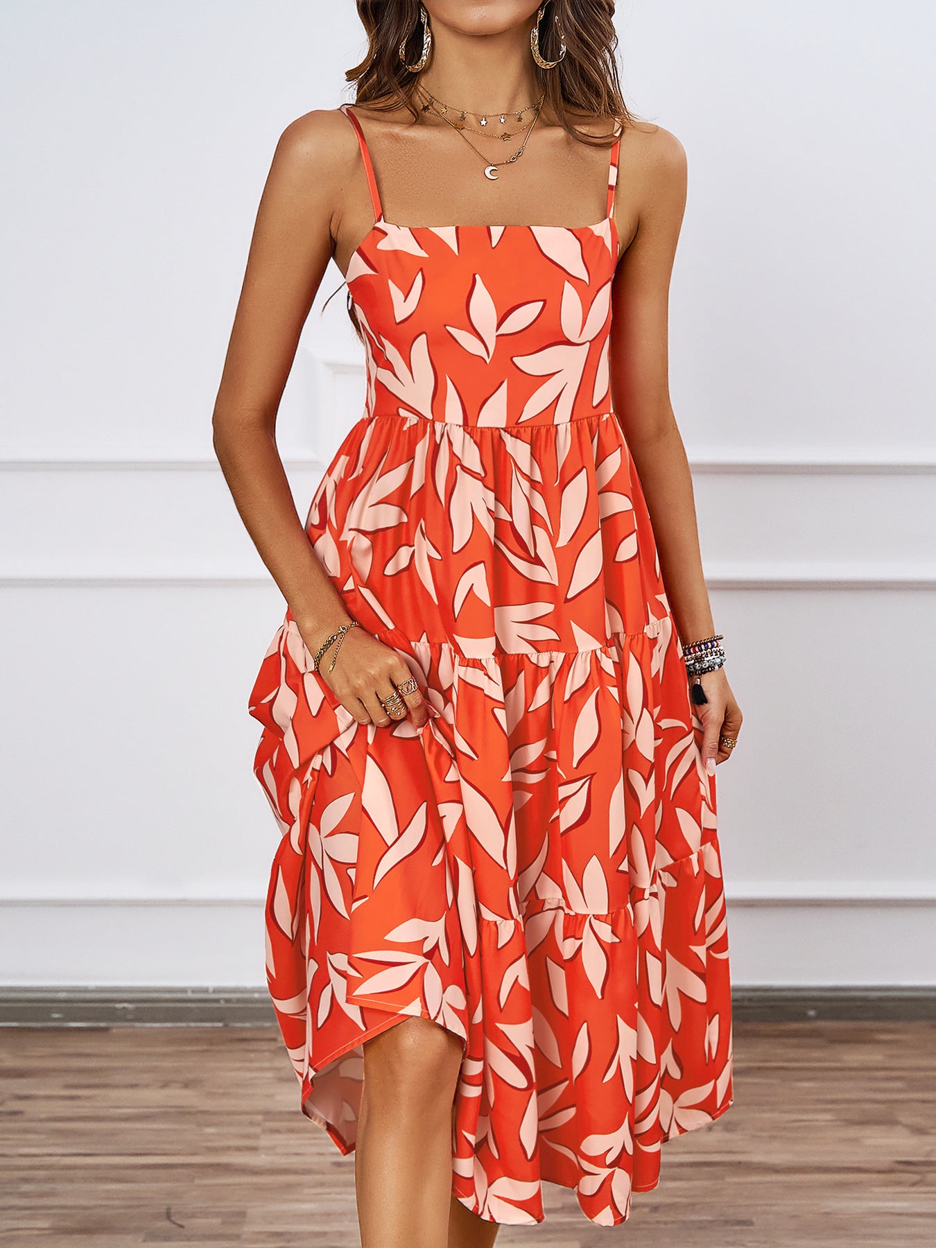 Floral Printed Sleeveless Dress