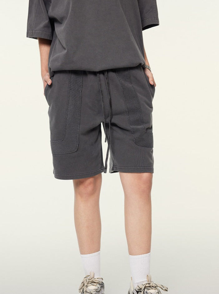 Grå retro street moderigtige shorts 