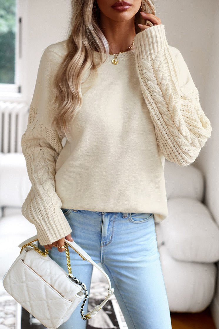 Round Neck Long Sleeve Sweater