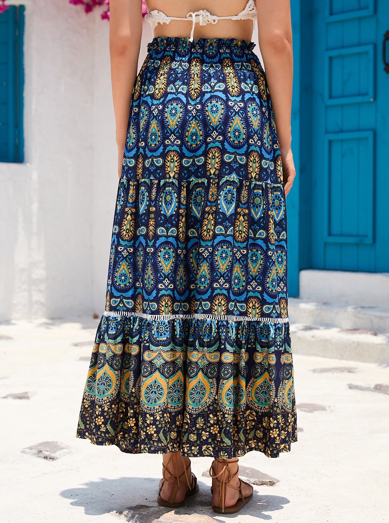 Bohemian Exotic Lace Long Skirt