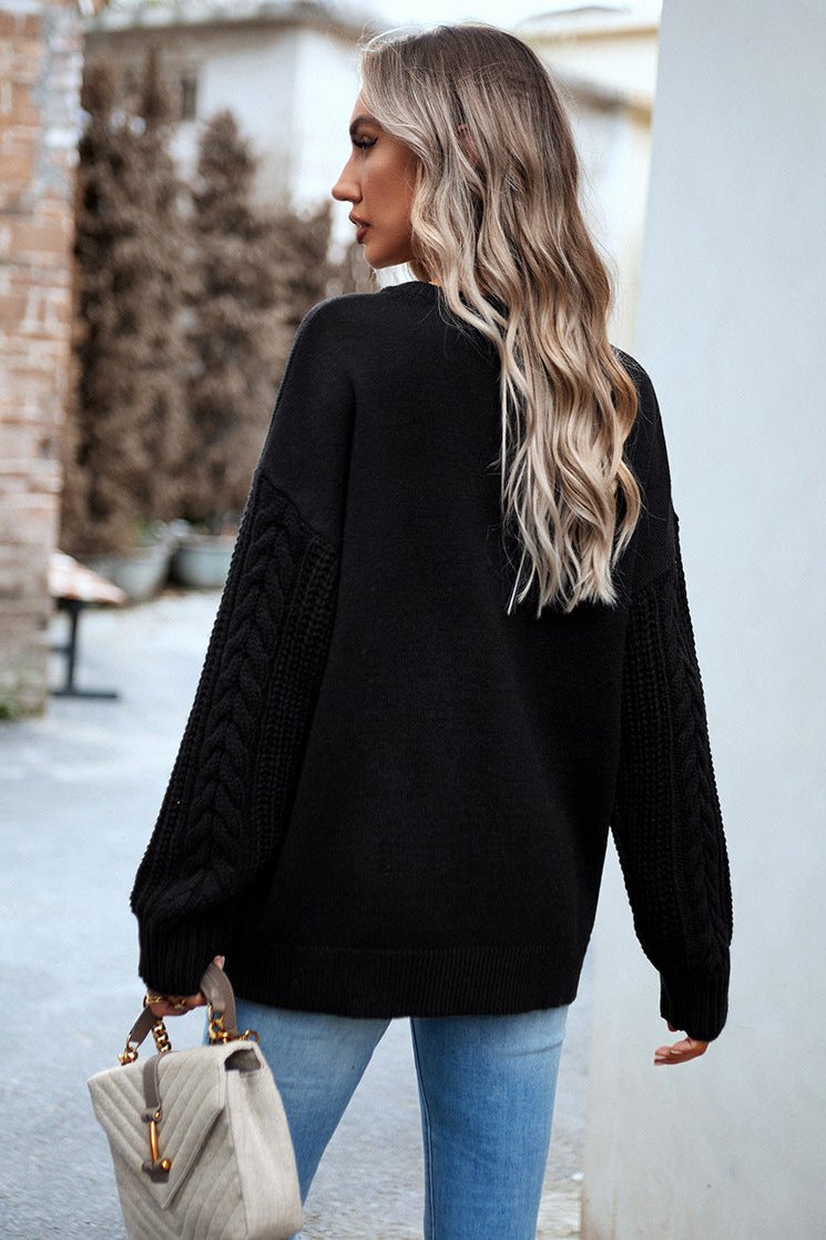 Round Neck Long Sleeve Sweater