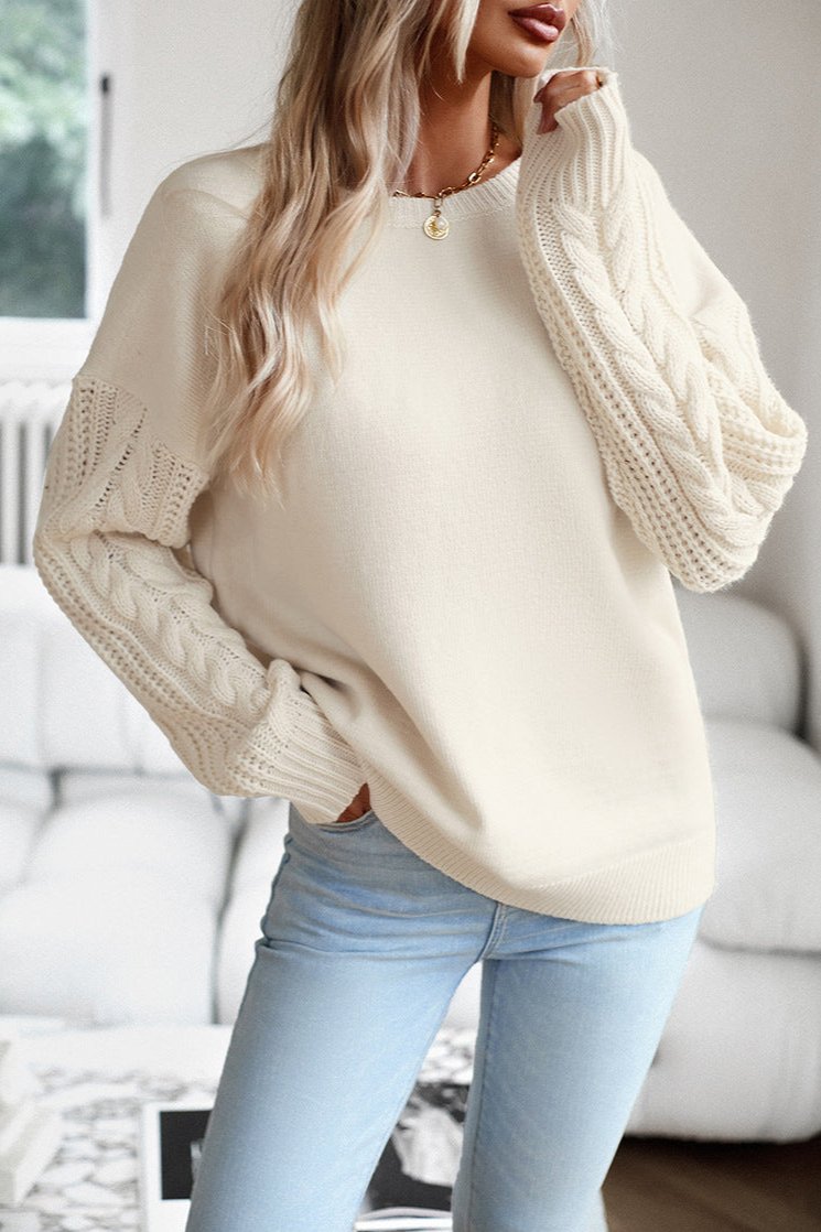 Round Neck Long Sleeve Sweater