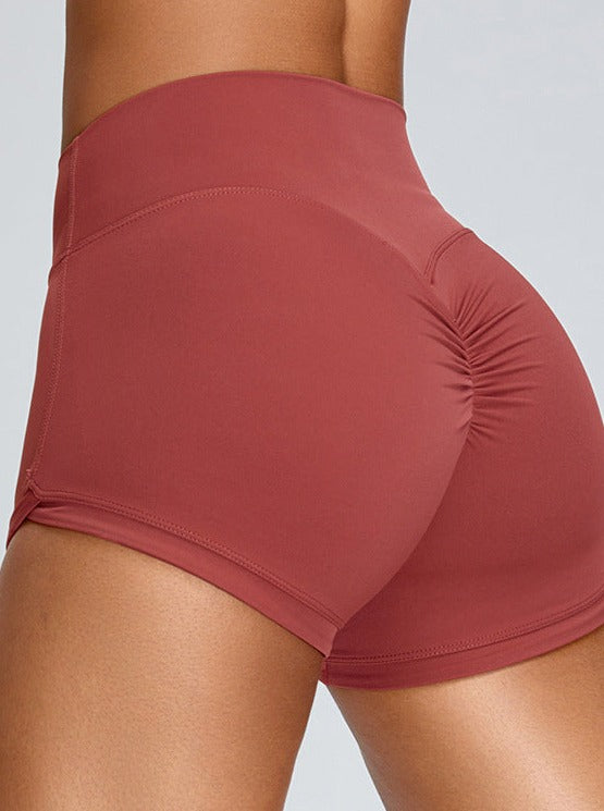 Granatæble Red Butt-Lifting Belly Stramning Fitness Short 