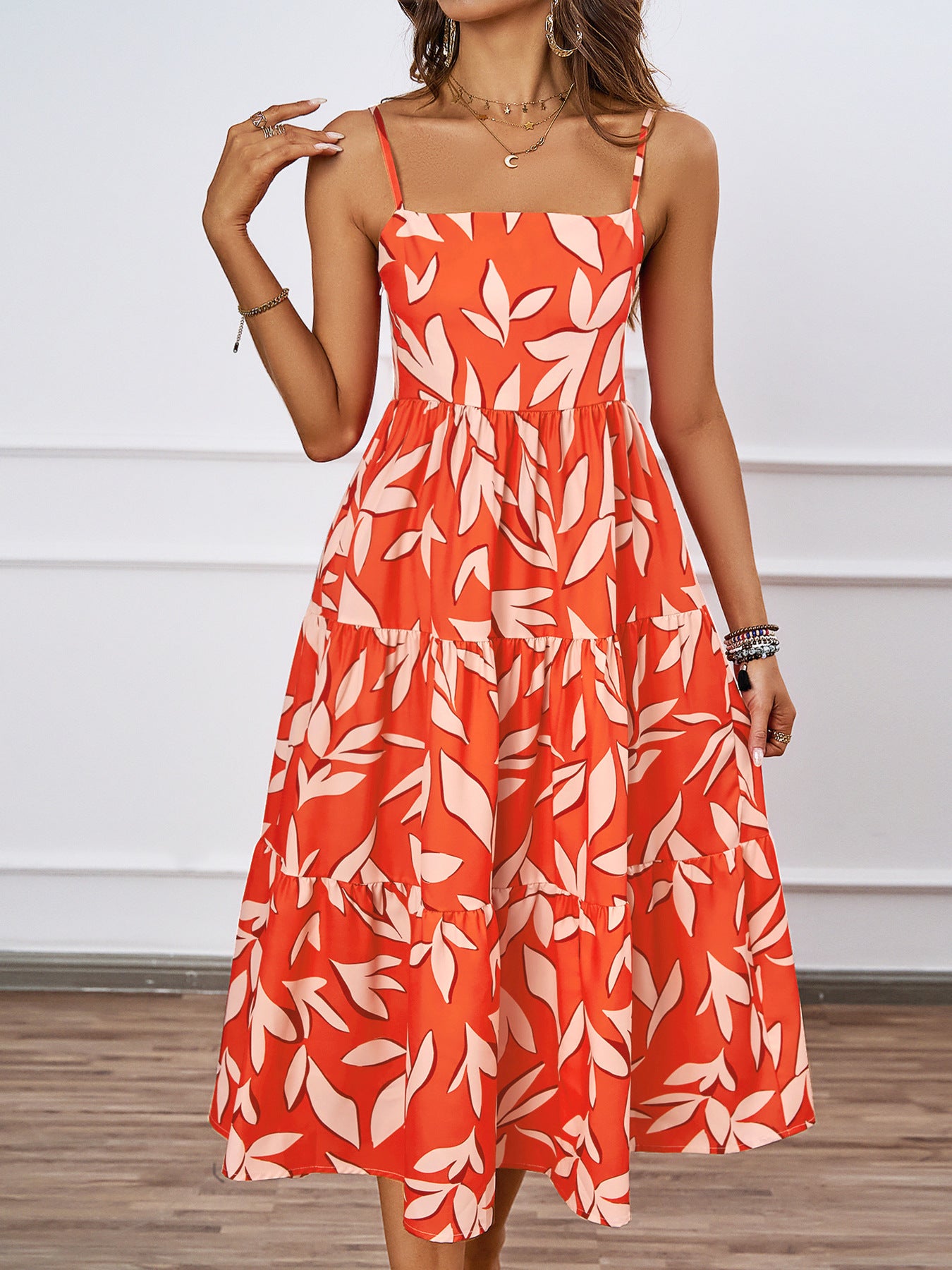 Floral Printed Sleeveless Dress