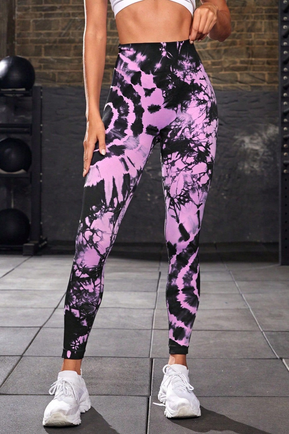 Seamless Tie Dye High Waist Yoga Pants