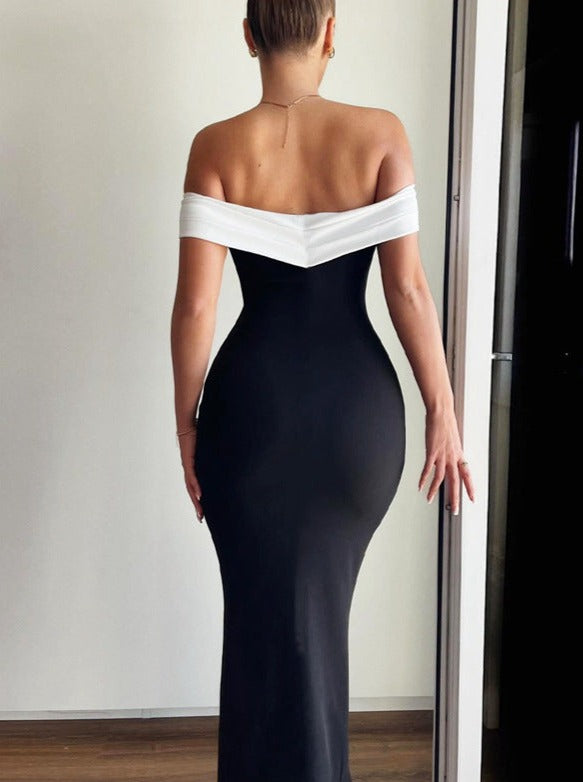 Sexy Off Shoulder Bust Enhancing Bodycon Dress