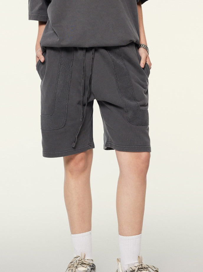 Grå retro street moderigtige shorts 