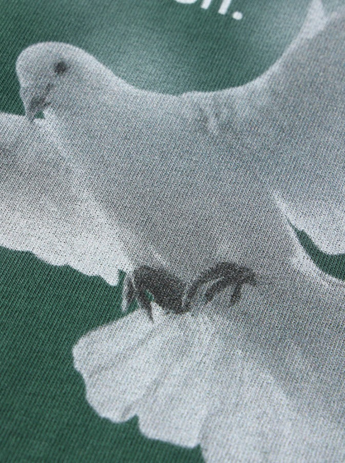 Artie Men's Wear Peace Dove Print Short Sleeve Shirt