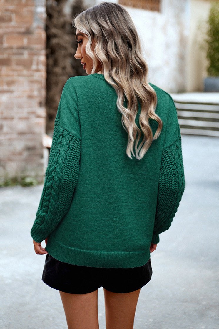 Round Neck Long Sleeve Sweater