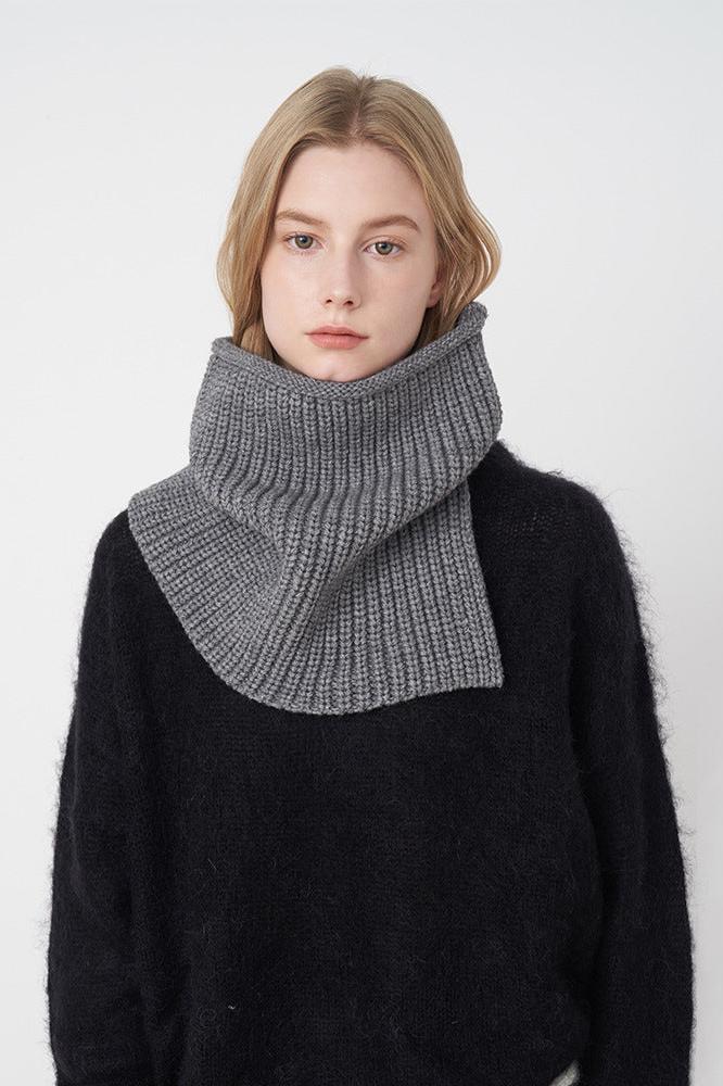 Breathable Solid Knitted Neckerchief Scarf