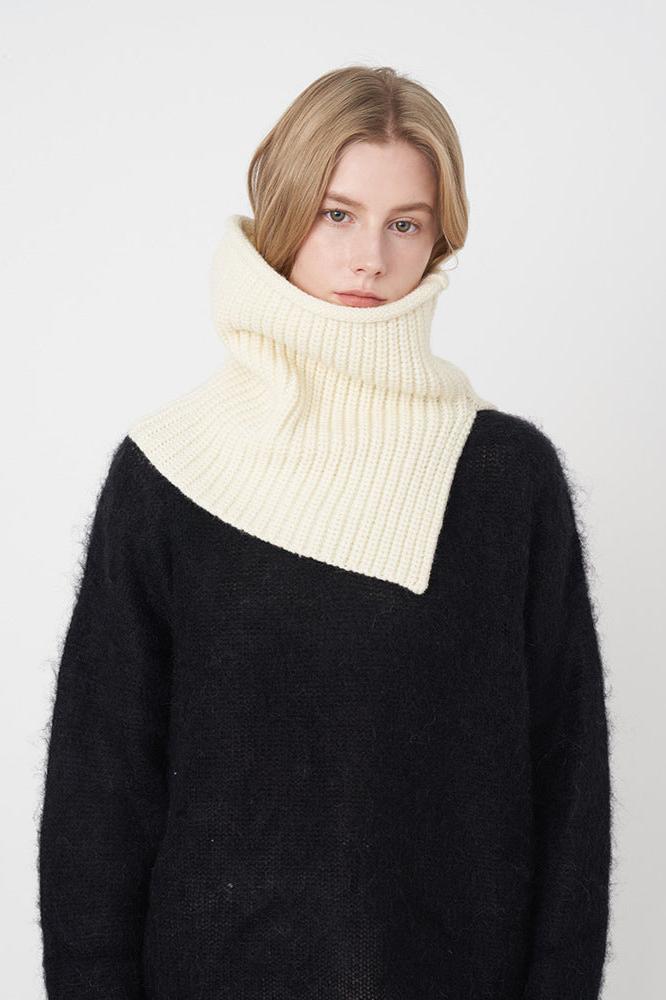 Breathable Solid Knitted Neckerchief Scarf