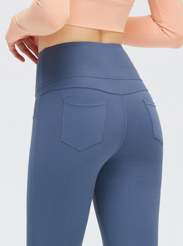 Bell-Bottom Hip-Lifting Slim-Flared Yoga Pants