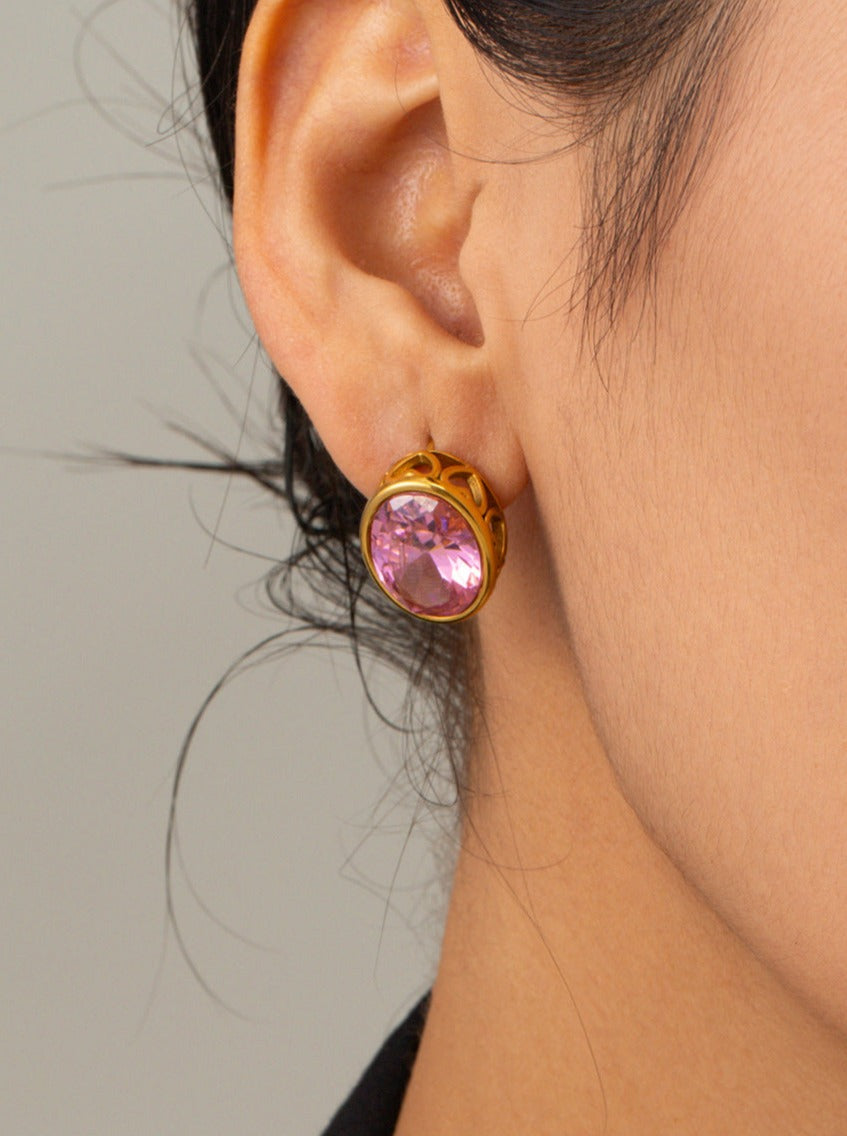 Populære ovale hule øreringe og halskædesmykker