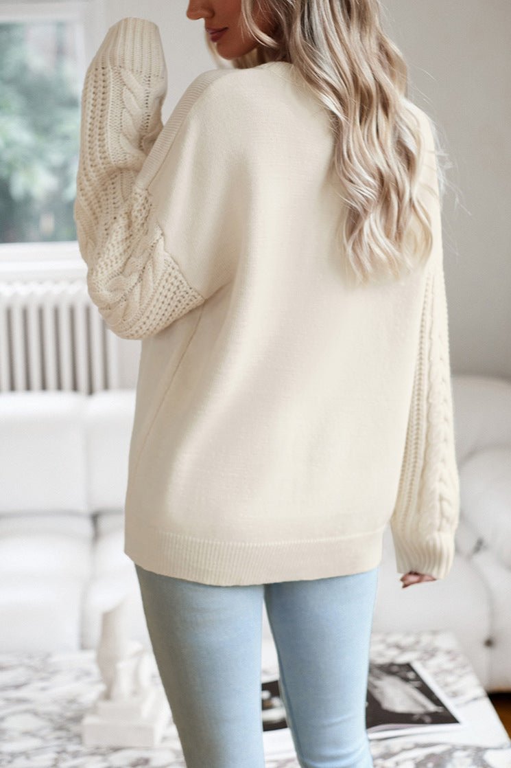 Round Neck Long Sleeve Sweater