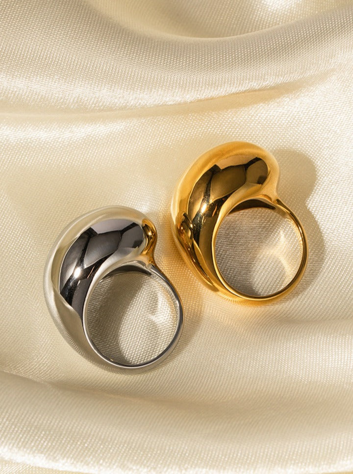 18K Gold Stainless Steel Closed Ring