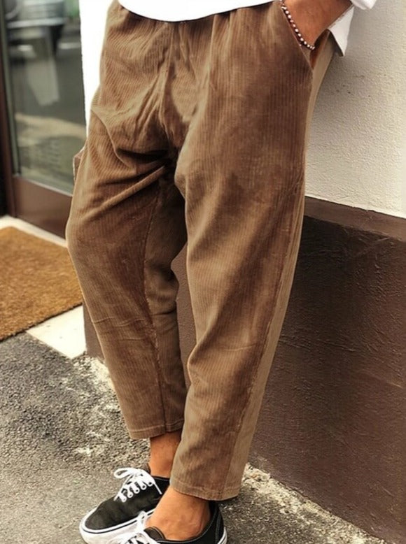 Casual Loose Corduroy Pants