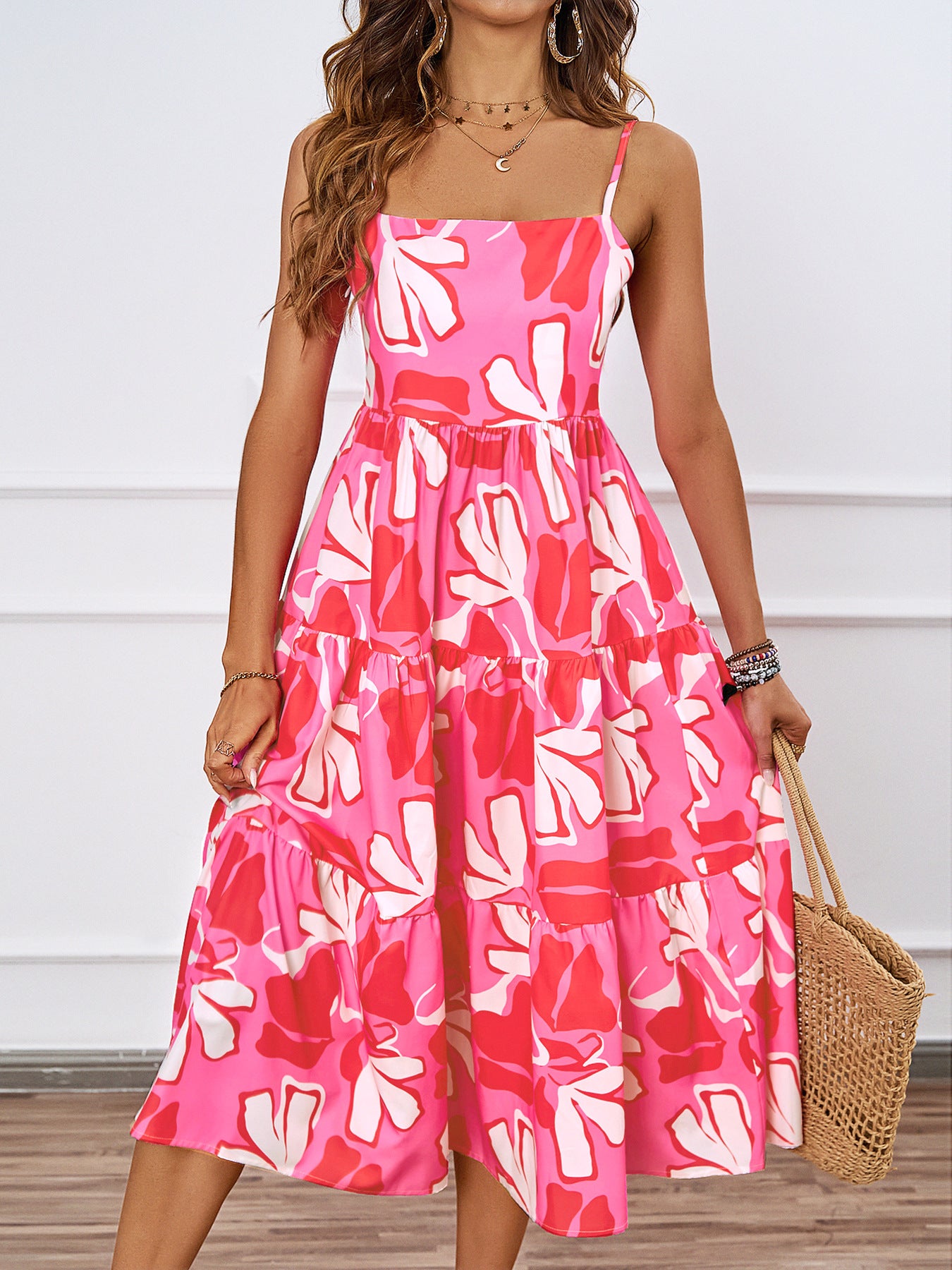 Floral Printed Sleeveless Dress