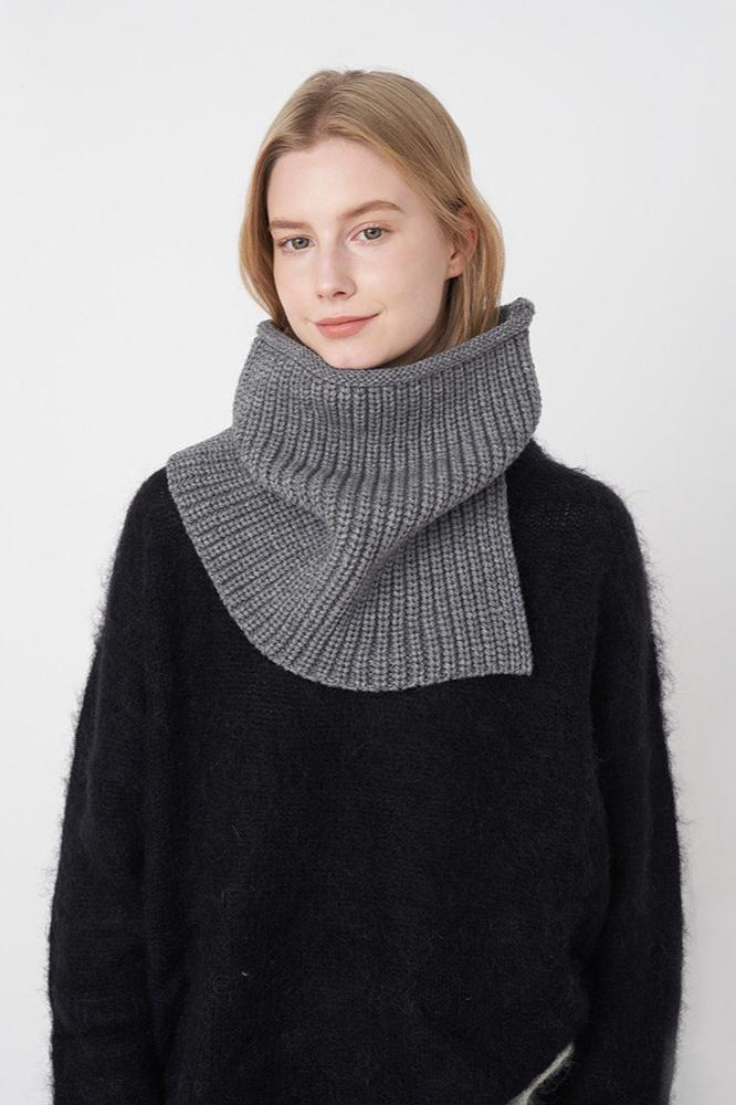 Breathable Solid Knitted Neckerchief Scarf