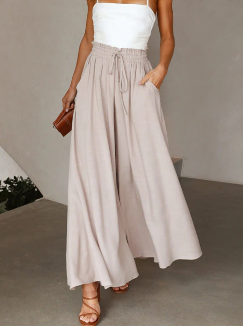 Apricot Loose Casual Fashion Trousers