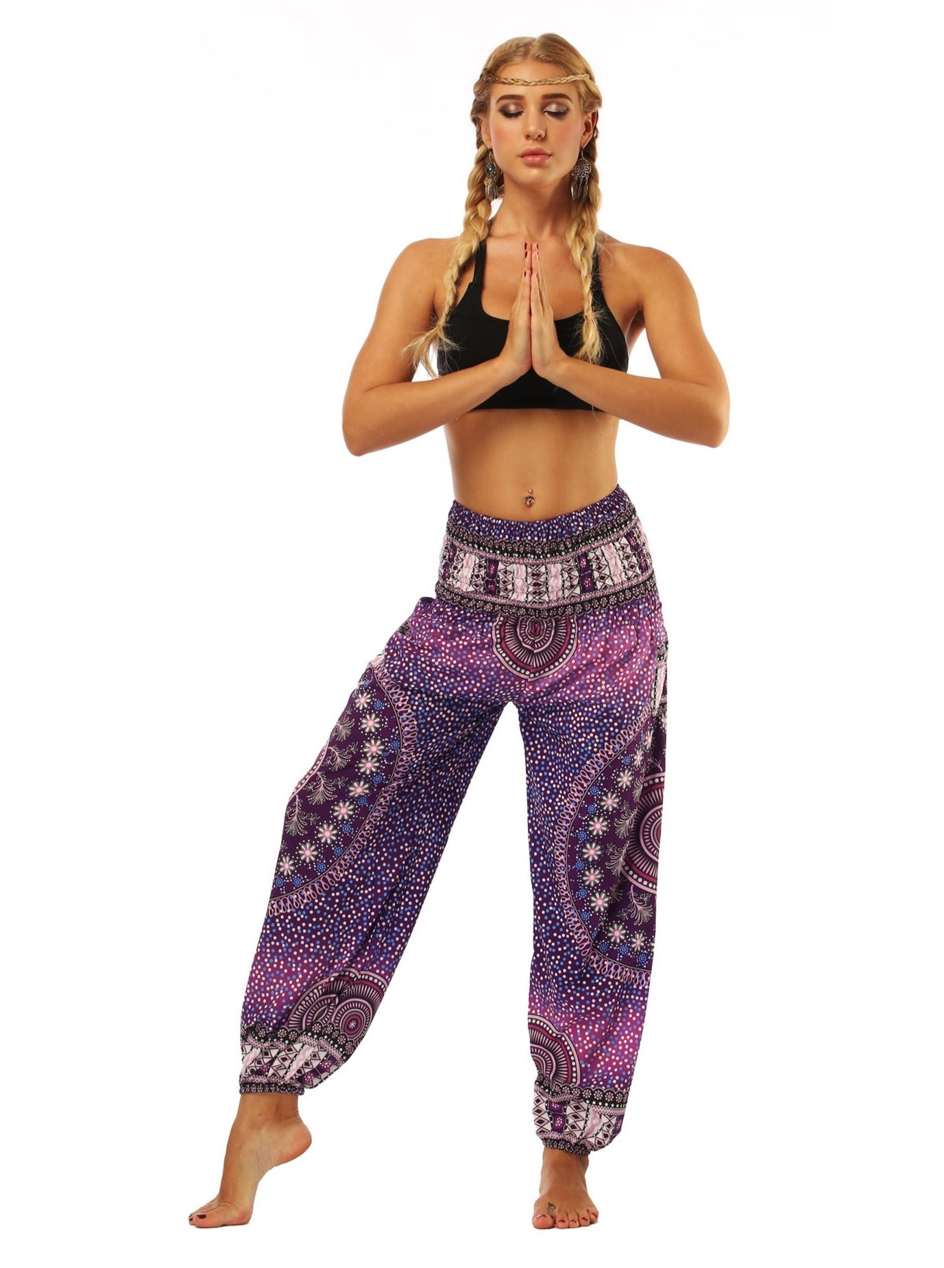 Ethnic Printed Yoga Dance Pants