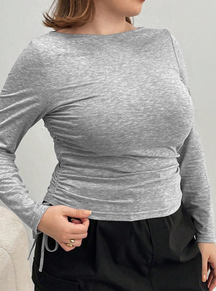 Slim-Fitting Inner Layering Commuter Style Top