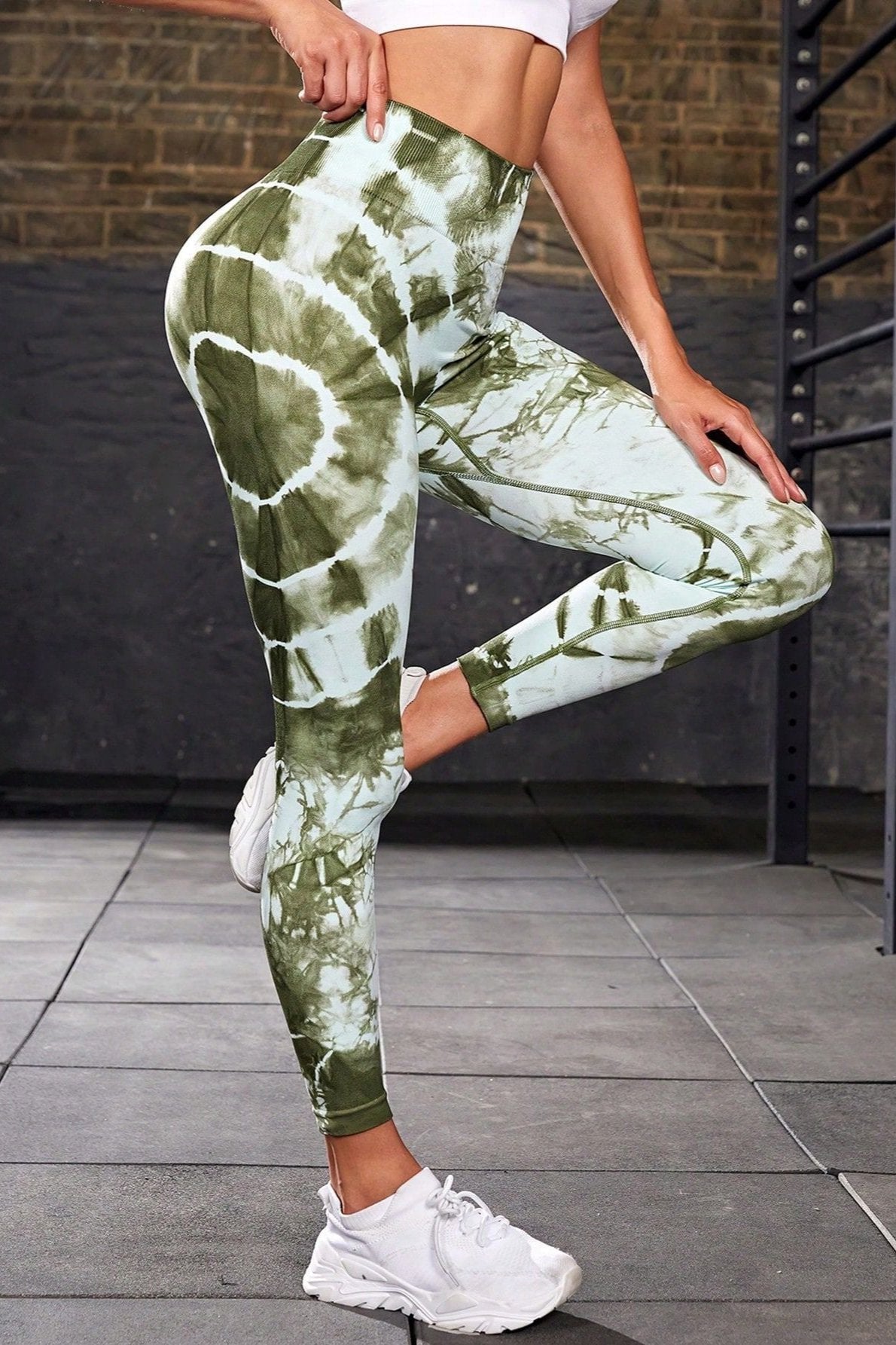 Seamless Tie Dye High Waist Yoga Pants