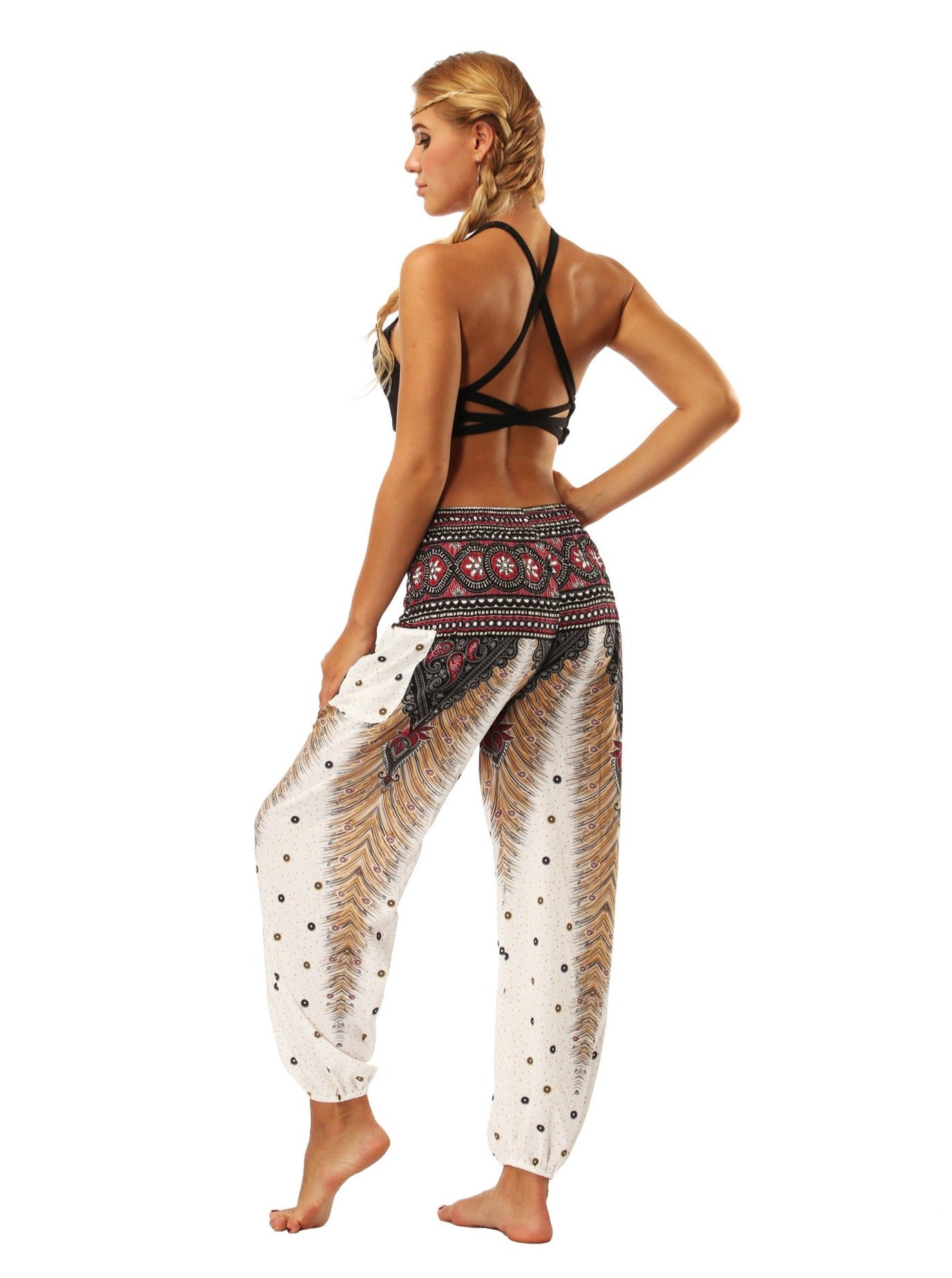 Printed Ethnic Yoga Dance Loose Pants