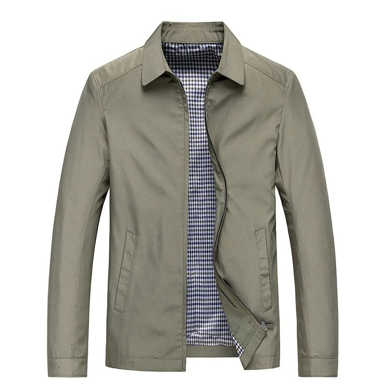 Plain Casual Collared Jacket